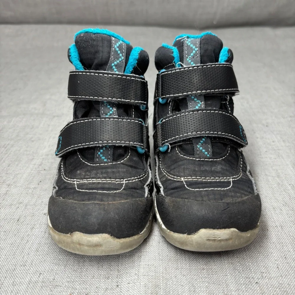 See Kai Run Atlas‎ Black Gray Snow Boot Rain Boot Waterproof Insulated Kids 10
